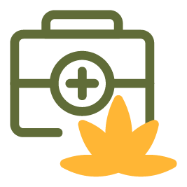 Medical marijuana medical box packaging.