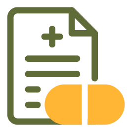 Medical marijuana prescription illustration.